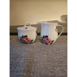 Block Spal Rose Garden Creamer And Sugar Set